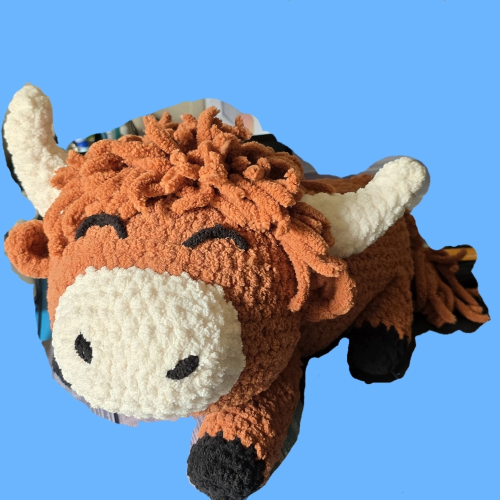 Sleeping Highland Cow